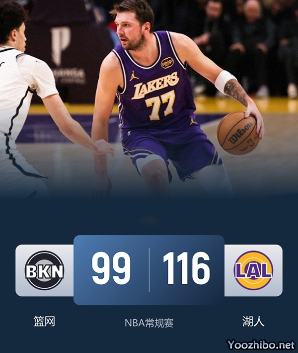 篮网vs湖人 全场录像