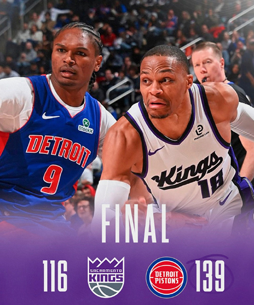 01月26日 NBA常规赛 国王vs活塞 全场录像及集锦